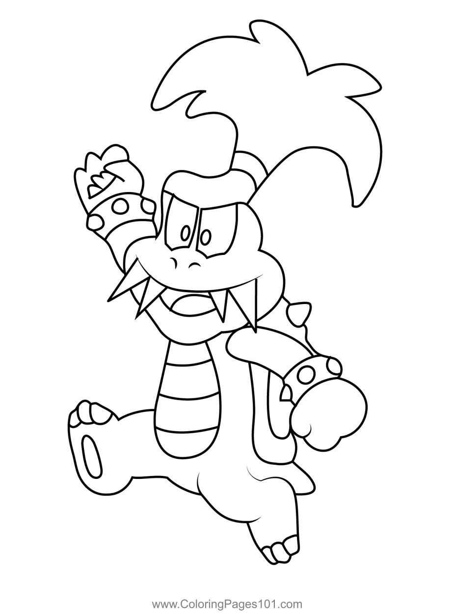 Maxie Koopalings Coloring Page for Kids - Free Koopalings Printable Coloring  Pages Online for Kids - ColoringPages101.com | Coloring Pages for Kids