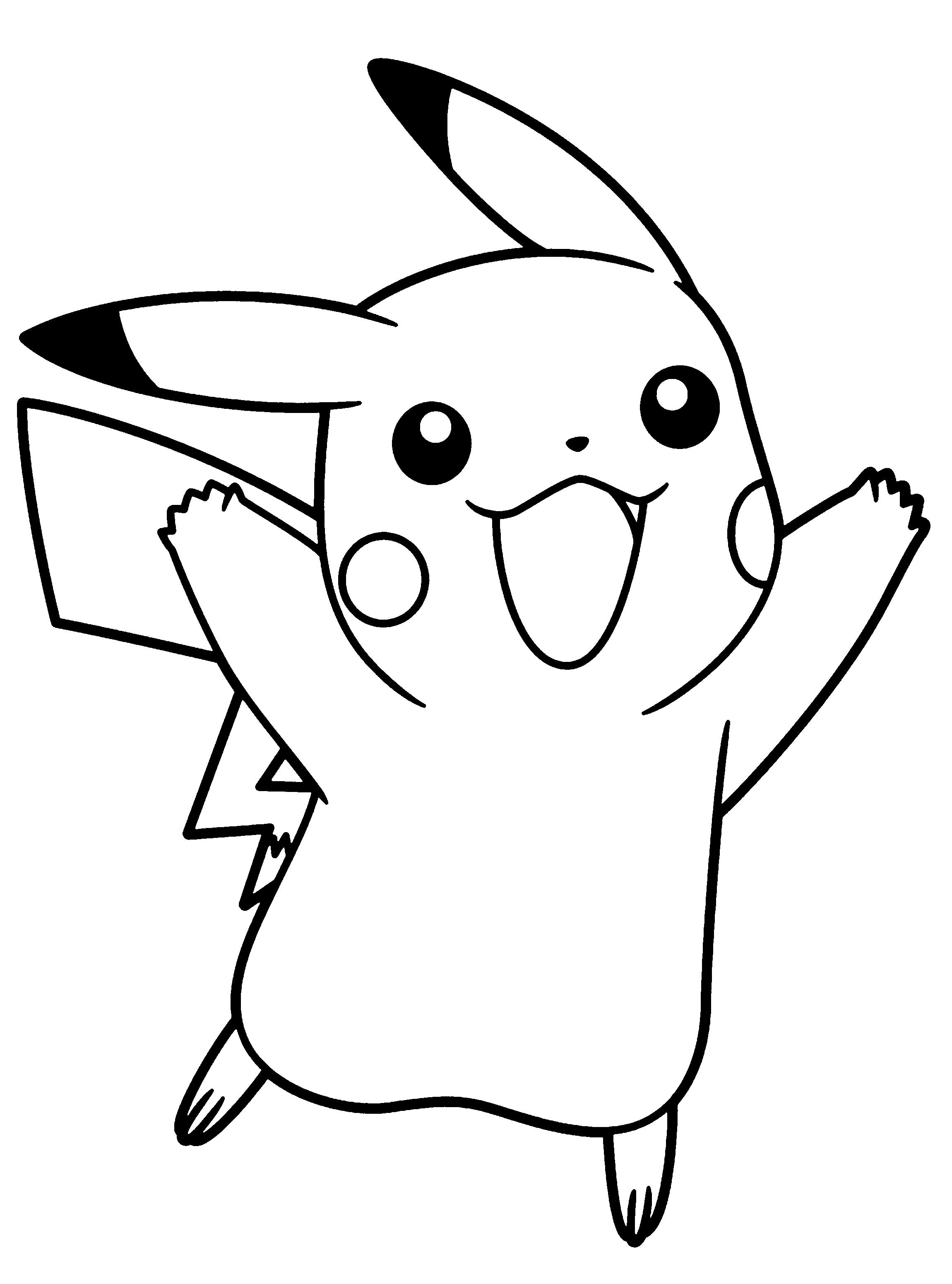 Pikachu coloring pages to download and print for free ...
