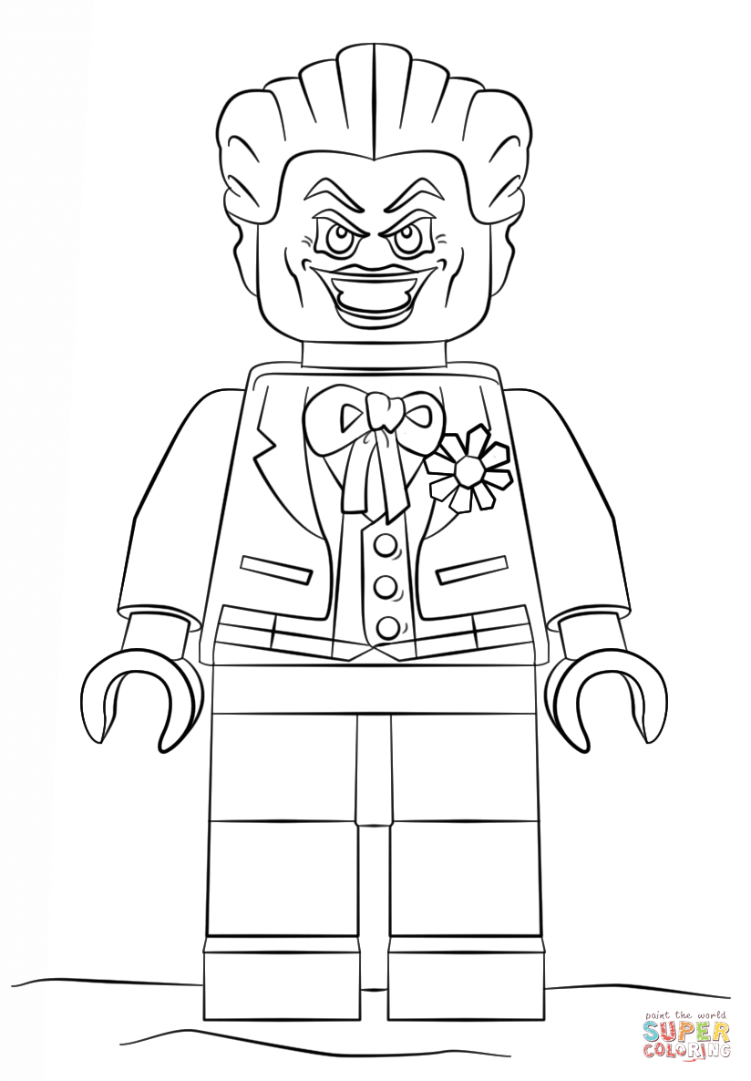 Lego Joker coloring page | Free Printable Coloring Pages