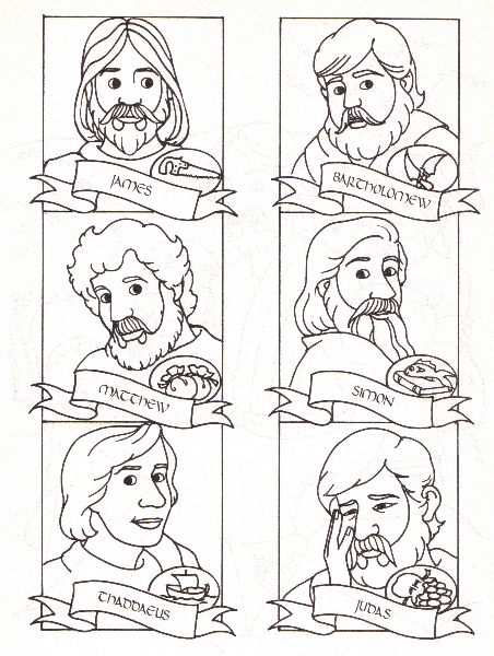 1000+ images about The Twelve Disciples Coloring Pages on ...