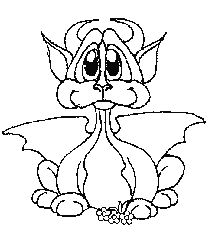 welsh dragon colouring page - Clip Art Library