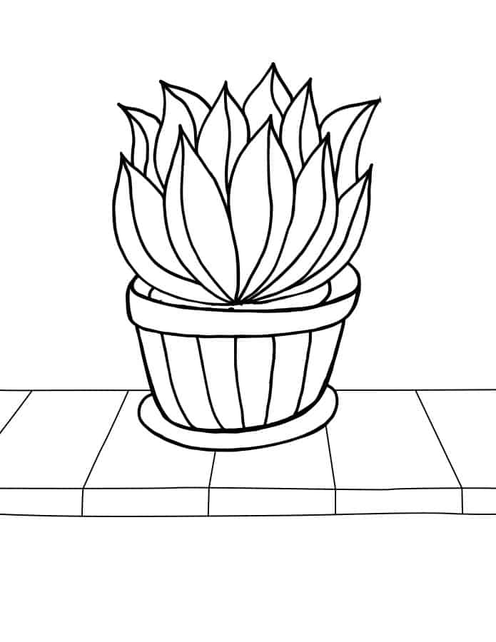 19 Coloring Pages of Plants –For Free - Artsy Pretty Plants