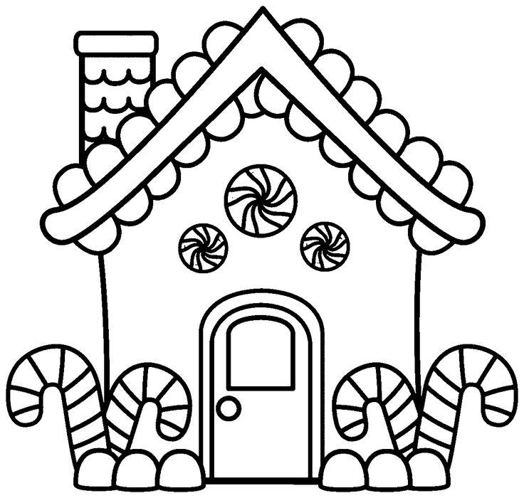 Printable Gingerbread House Coloring Pages | Printable christmas coloring  pages, Christmas coloring sheets, Free christmas coloring pages