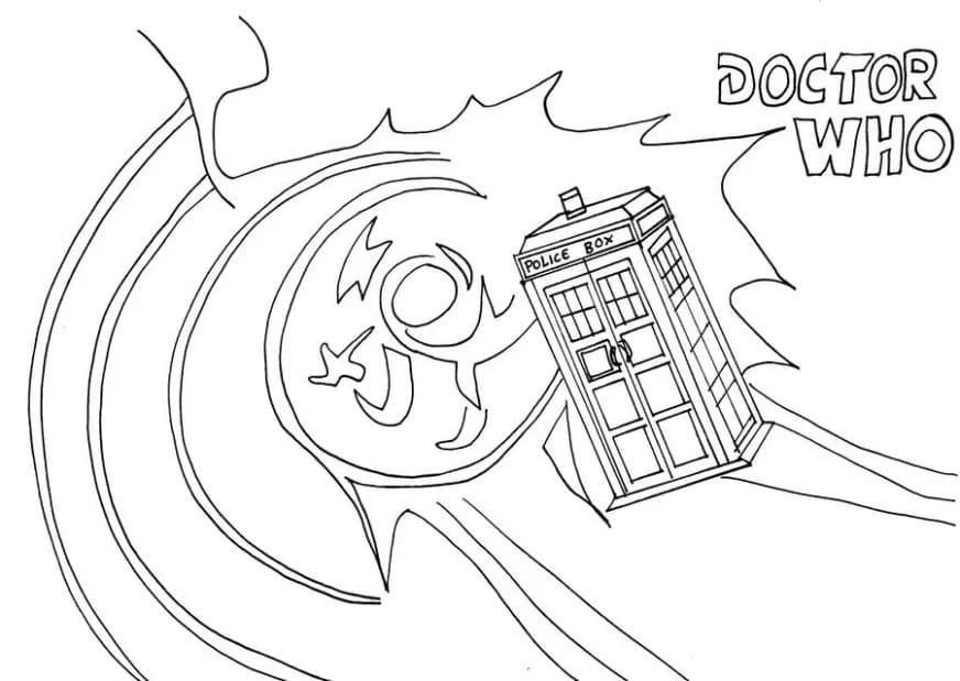 Doctor Who coloring pages to print and print online