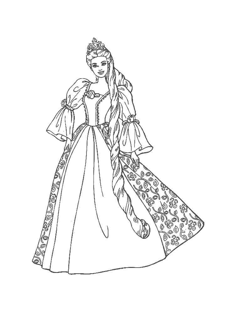 Barbie Princess coloring pages