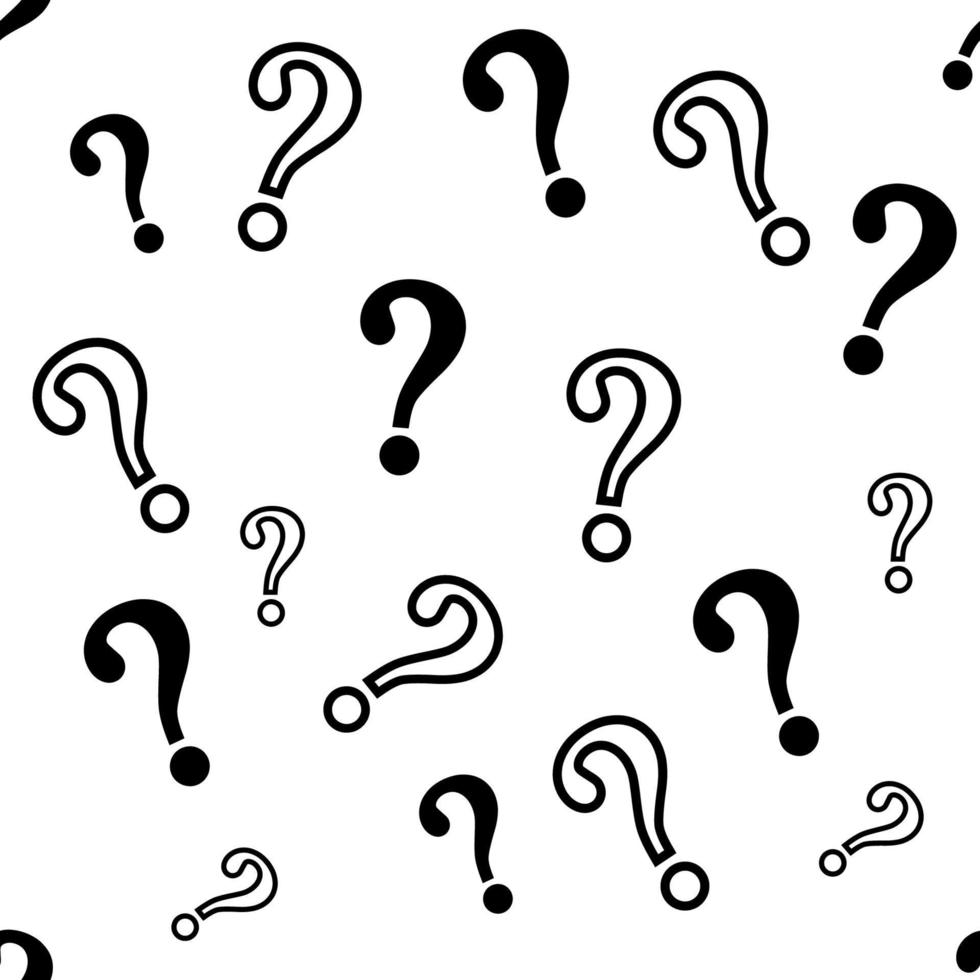 Question mark seamless pattern background. vector. 6718989 Vector Art at  Vecteezy
