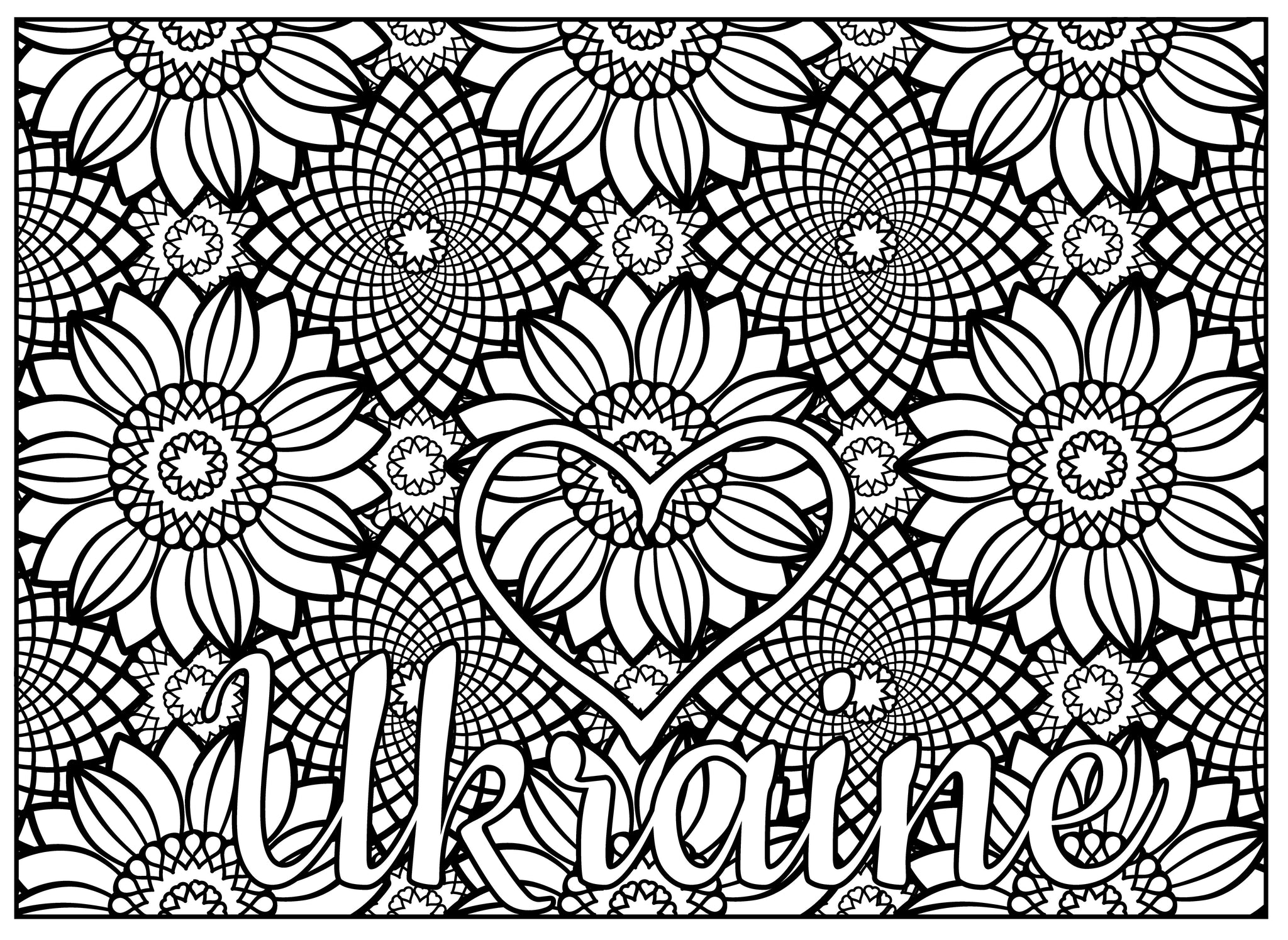 Love Ukraine Coloring Pages - Debbie Lynn