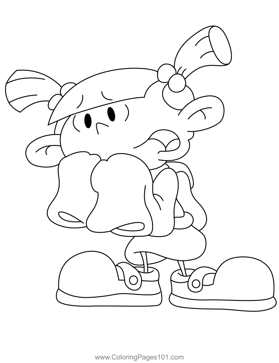 Mushi Coloring Page for Kids - Free Codename: Kids Next Door Printable Coloring  Pages Online for Kids - ColoringPages101.com | Coloring Pages for Kids