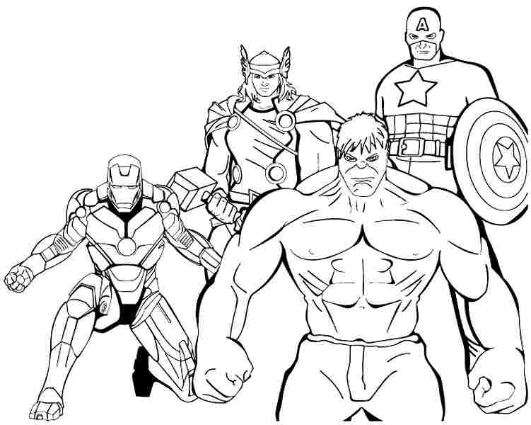 Drawings Superheroes – Printable coloring pages