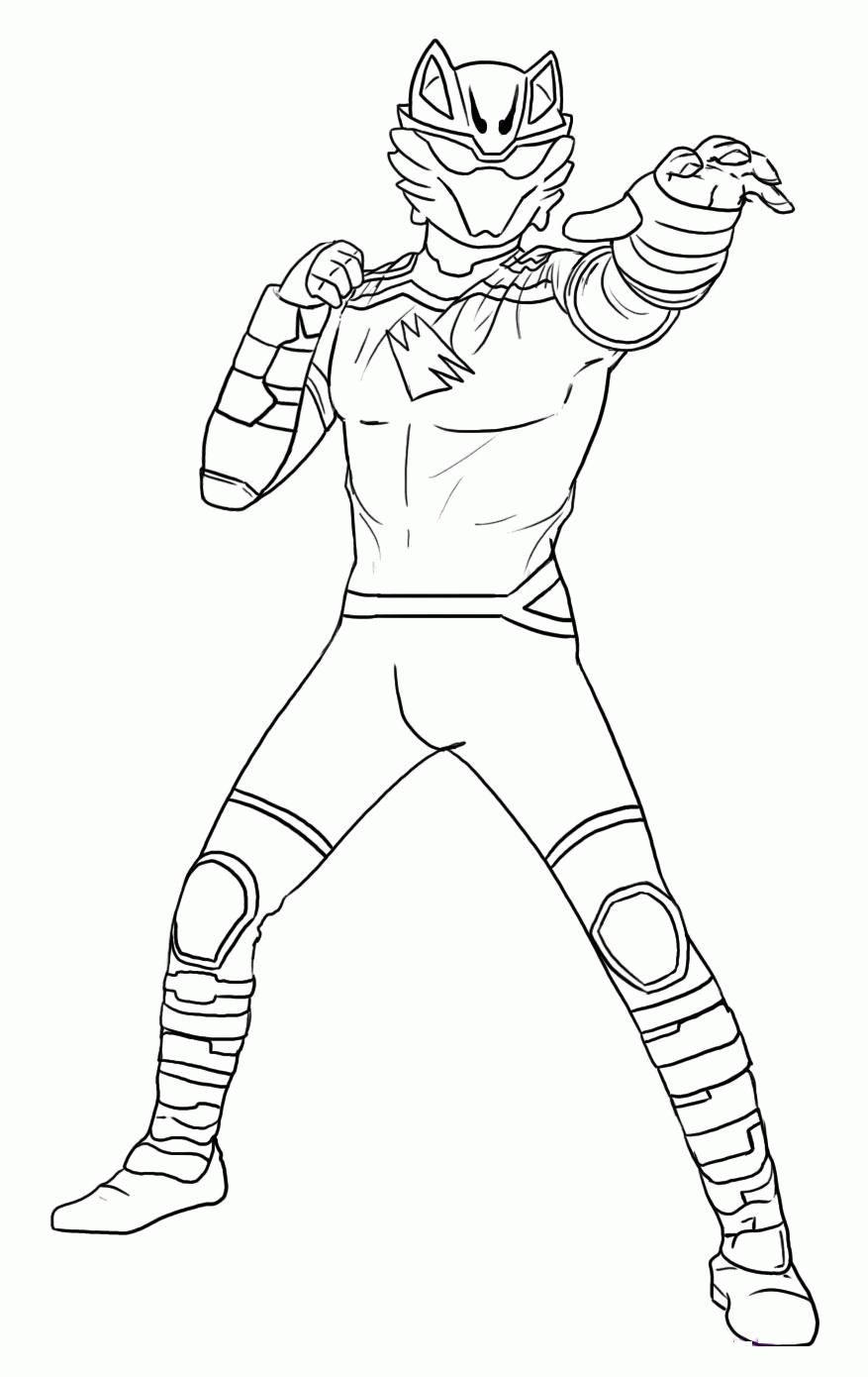 Power Rangers Jungle Fury Coloring Pages Print - High Quality ...