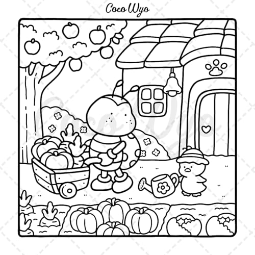 Cozy Friends: Coloring Book for Adults ...
