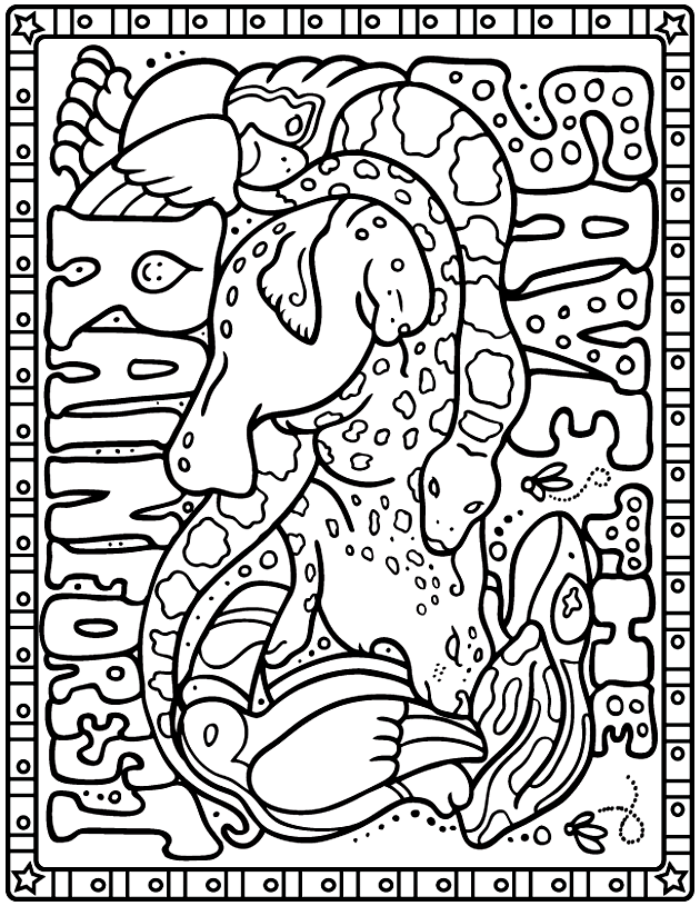Jungle Coloring Pages (14) - Coloring Kids