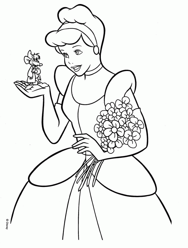 Cinderella Color Pages | Free coloring pages