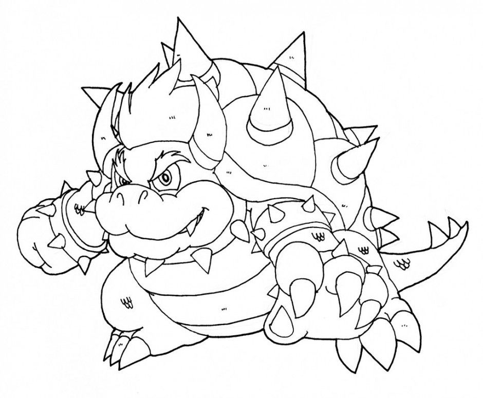 Bowser Coloring Pages Coloring Page 48333 Bowser Coloring Pages