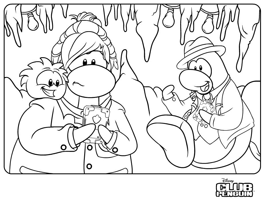 club penguin coloring pages to print : Printable Coloring Sheet 