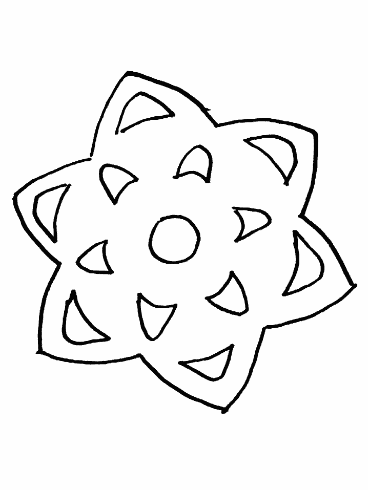 Free Coloring Pages Christmas Snowflakes