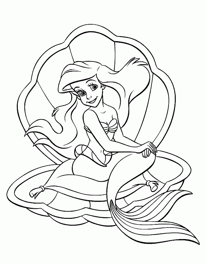 Mermaid Coloring Pages To Print For Kids Images & Pictures - Becuo