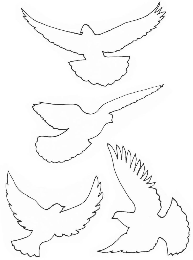 Dove Mobile Template | Craft Ideas