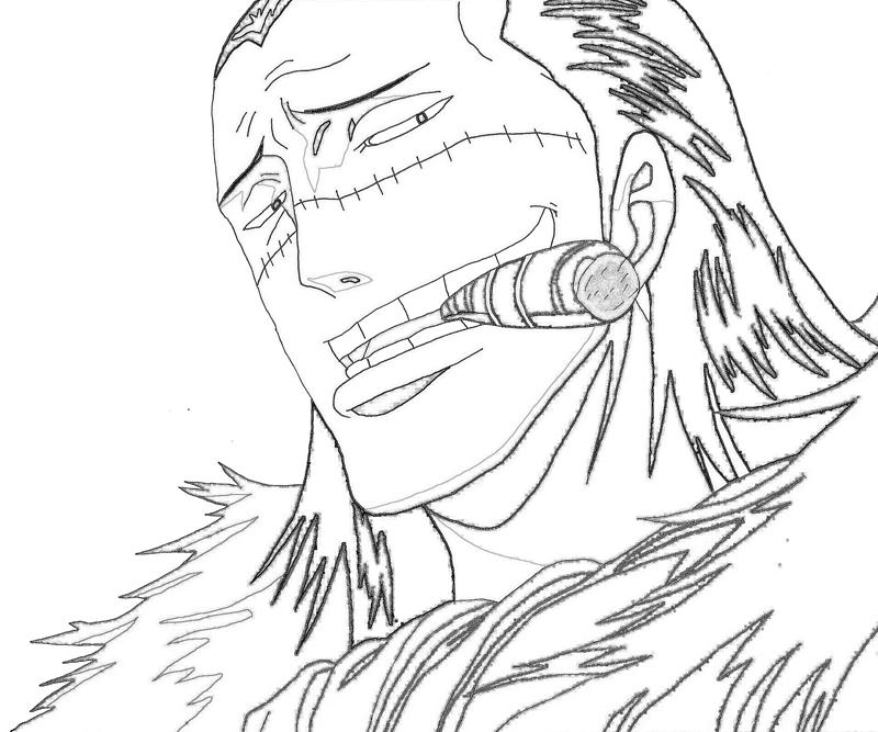 One Piece Crocodile Portrait Coloring Pages | coloring pages