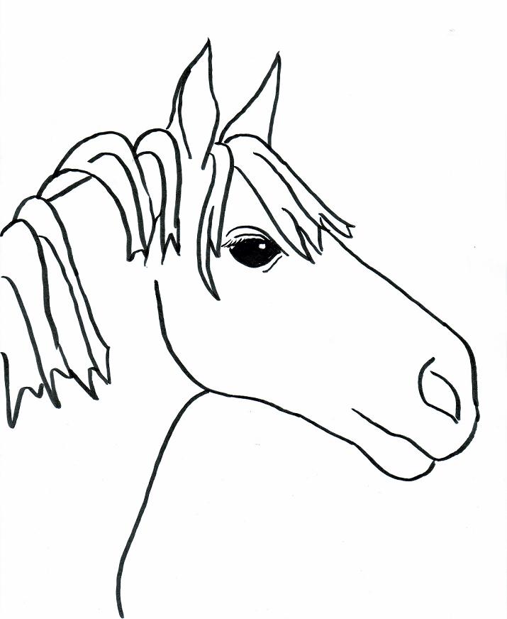 Simple Horse Drawings For Kids Images & Pictures - Becuo
