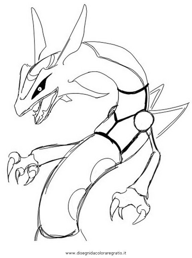 Rayquaza pokemon Colouring Pages (page 2)