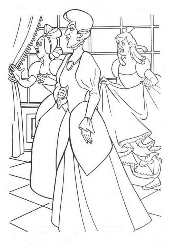 Sanderson step sisters Colouring Pages