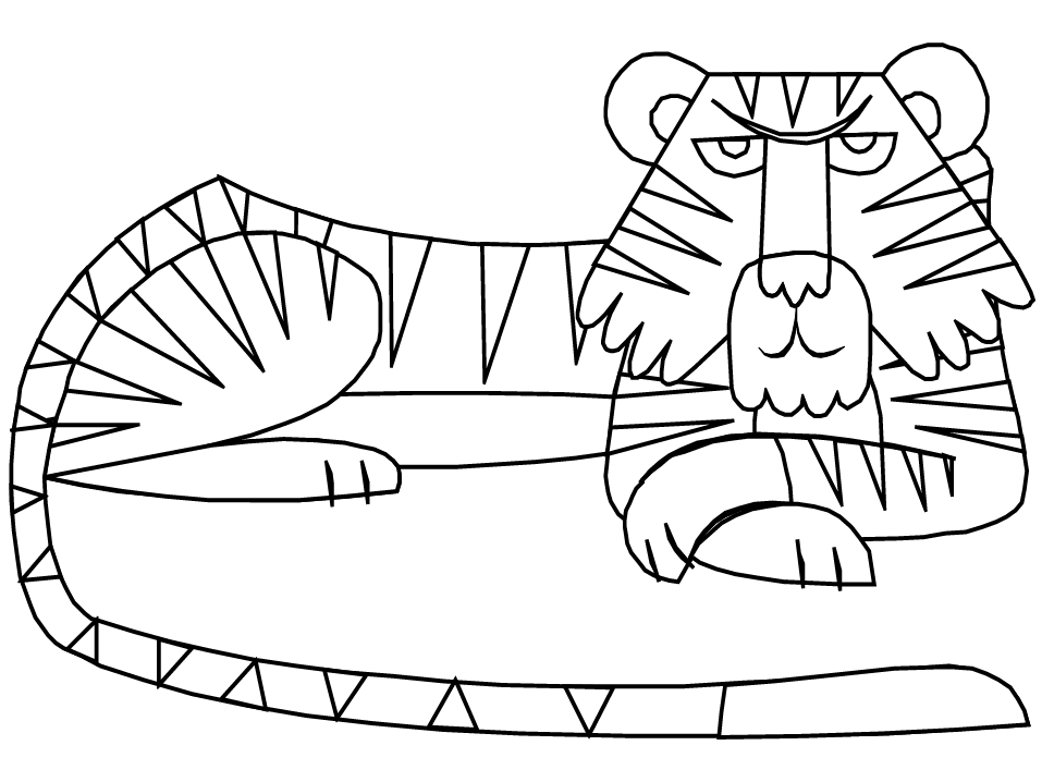 Tigers Tiger13 Animals Coloring Pages & Coloring Book