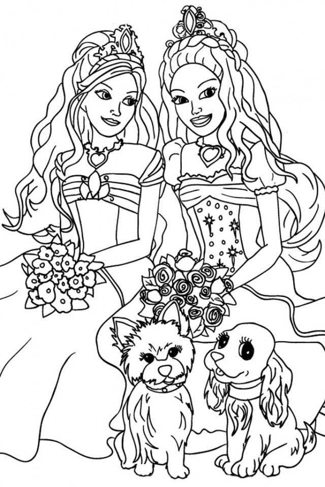 Barbie Free Colouring Pages Printable 640×960 #5640 Disney 