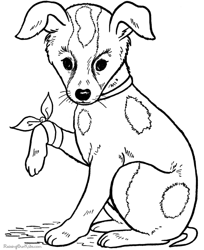 Free Coloring Dog Pages 4 | Free Printable Coloring Pages