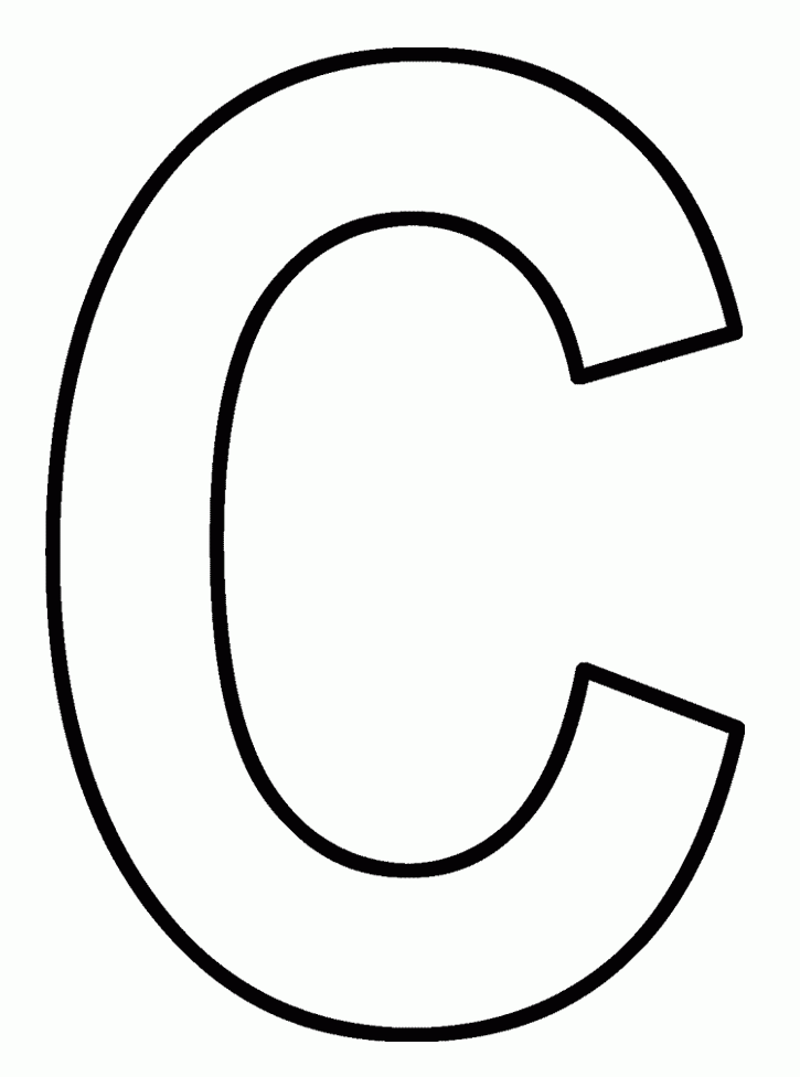 Letter C Is Clear And Nice Coloring For Kids - Activity Coloring 