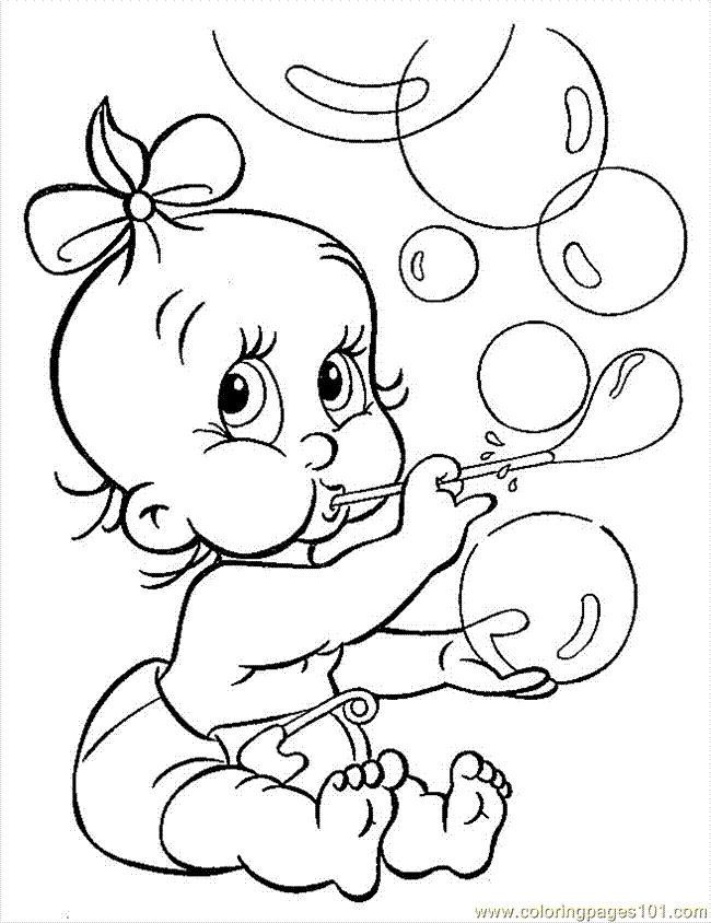 Coloring Pages Baby001 (Cartoons > Others) - free printable 