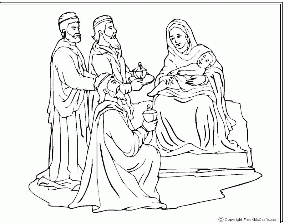 Wise Men Coloring Pages