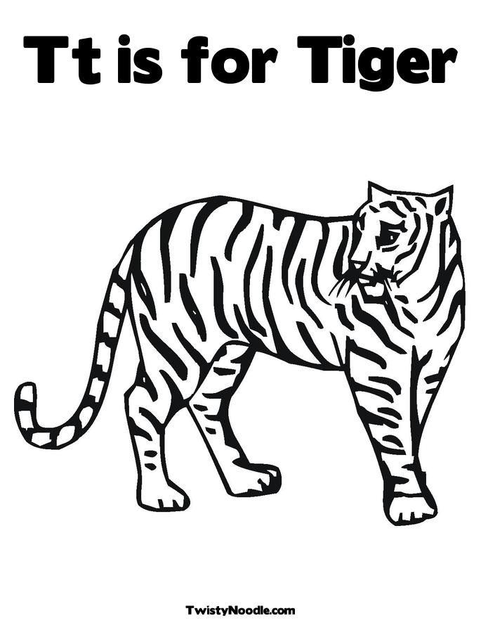 tiger and Colouring Pages (page 3)