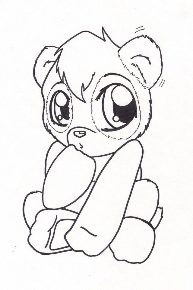 Baby Pandas Colouring Pages (page 3)