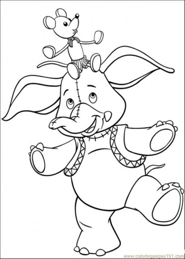 Coloring Pages Mr Jumbo (Cartoons > Noddy) - free printable 