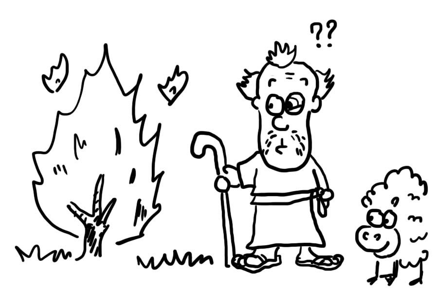 Bible Cartoon: God Calls Moses - Pt.2