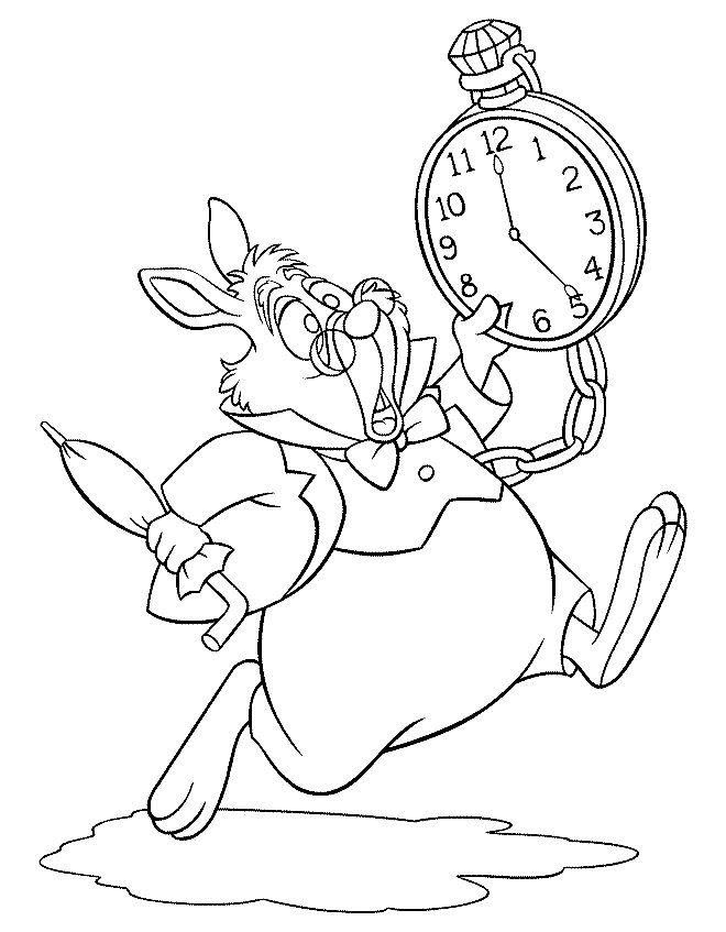 Coloring Page - Alice in wonderland coloring pages 4
