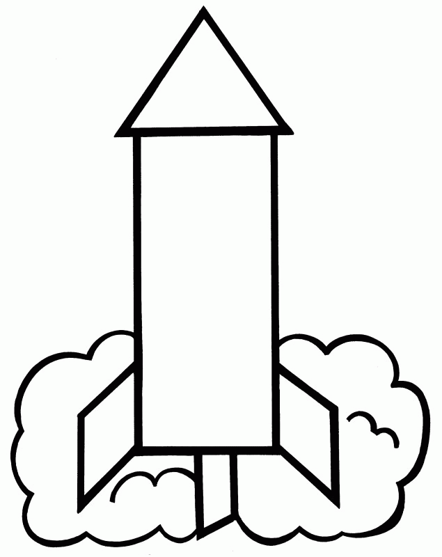 Easy Rocket Coloring Pages - KidsColoringSource.