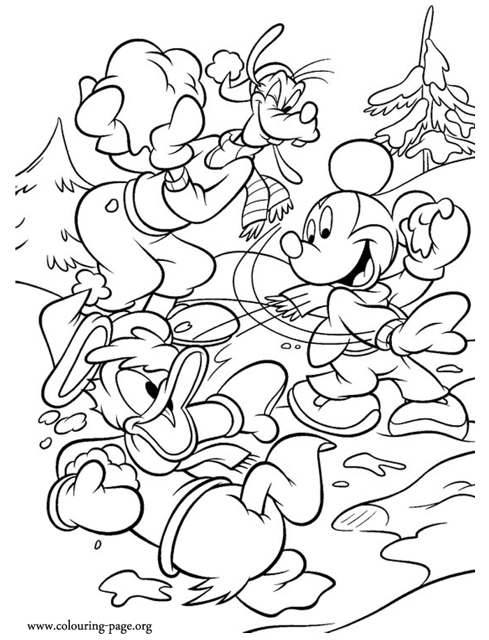 mickey donald goofy Colouring Pages (page 3)