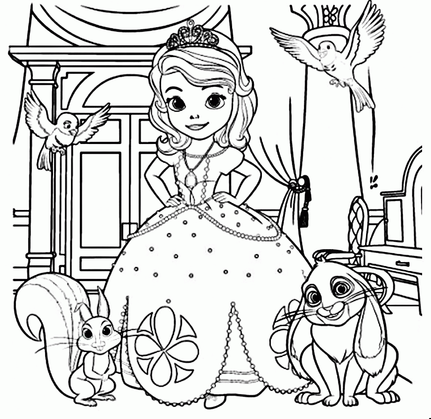 Princess Coloring Pages | ColoringMates.