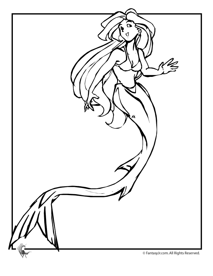 Coloring Pages Mermaids 566 | Free Printable Coloring Pages