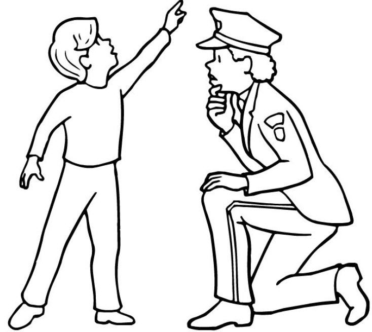police woman Colouring Pages