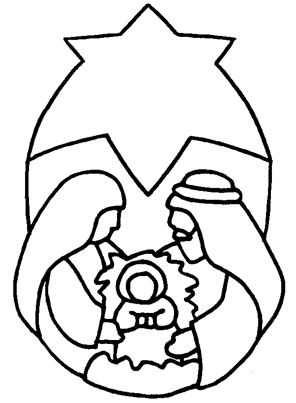 Printable Manger Coloring Pages