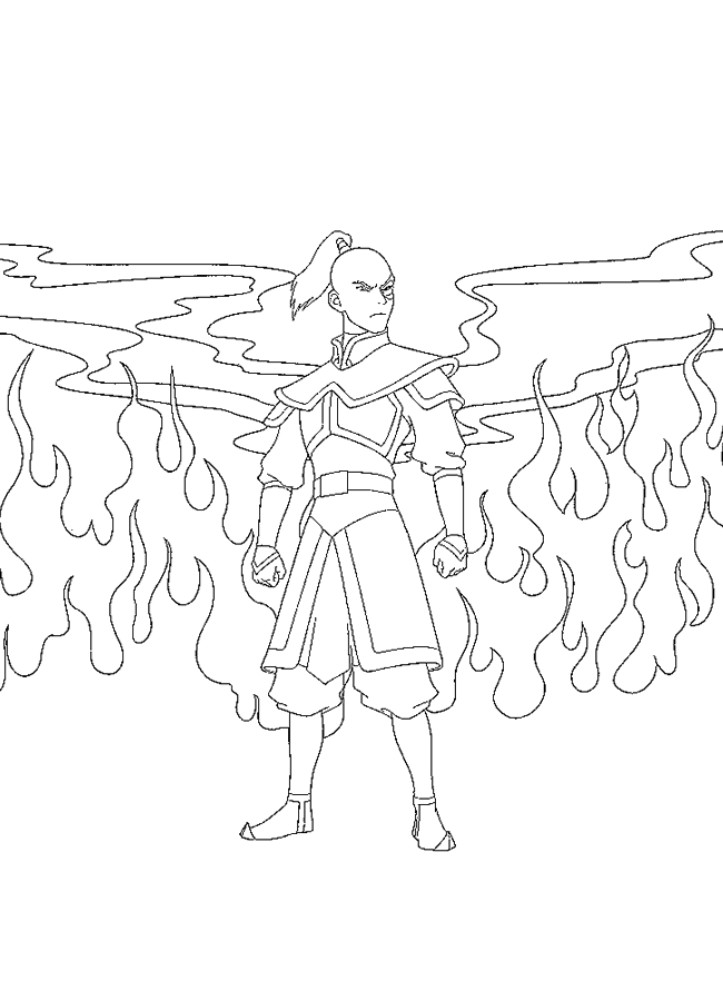 Coloring Page - Avatar coloring pages 6