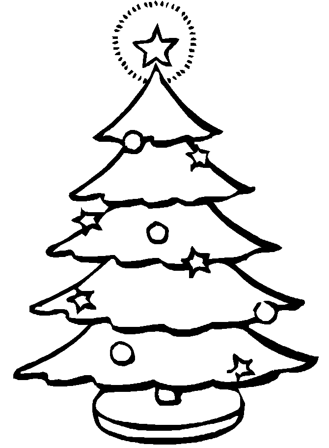 Christmas tree coloring pages - coloring book - #1 Free Printable 