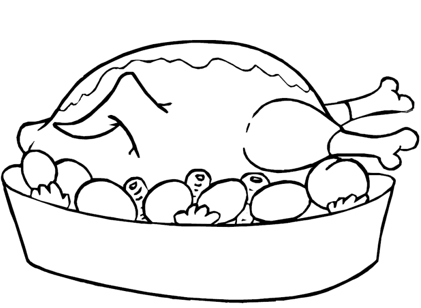 coloring pages fried chicken : Printable Coloring Sheet ~ Anbu 