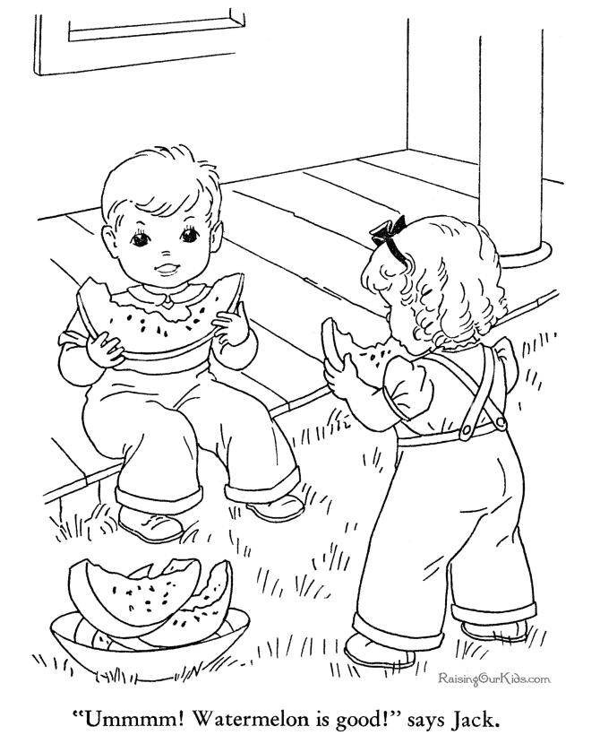 Coloring sheets of Summer 035