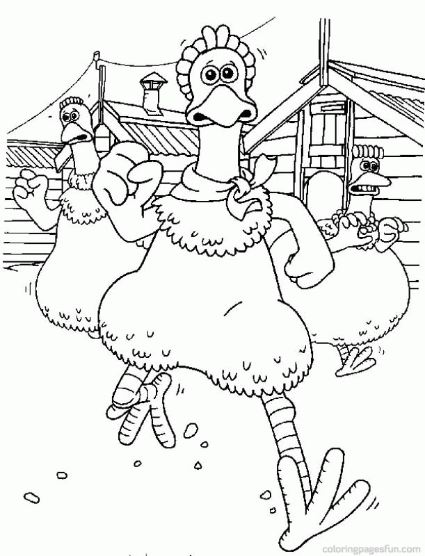 chicken run coloring pages 2 | ~~Luhur Hati~~