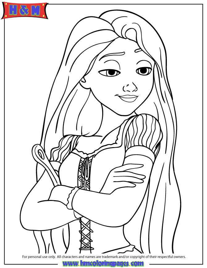 tangled charaters Colouring Pages (page 3)