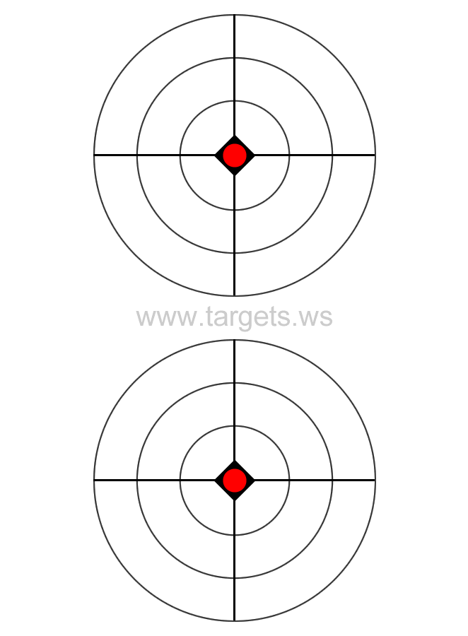 Targets - Print your own bullseye shooting targets